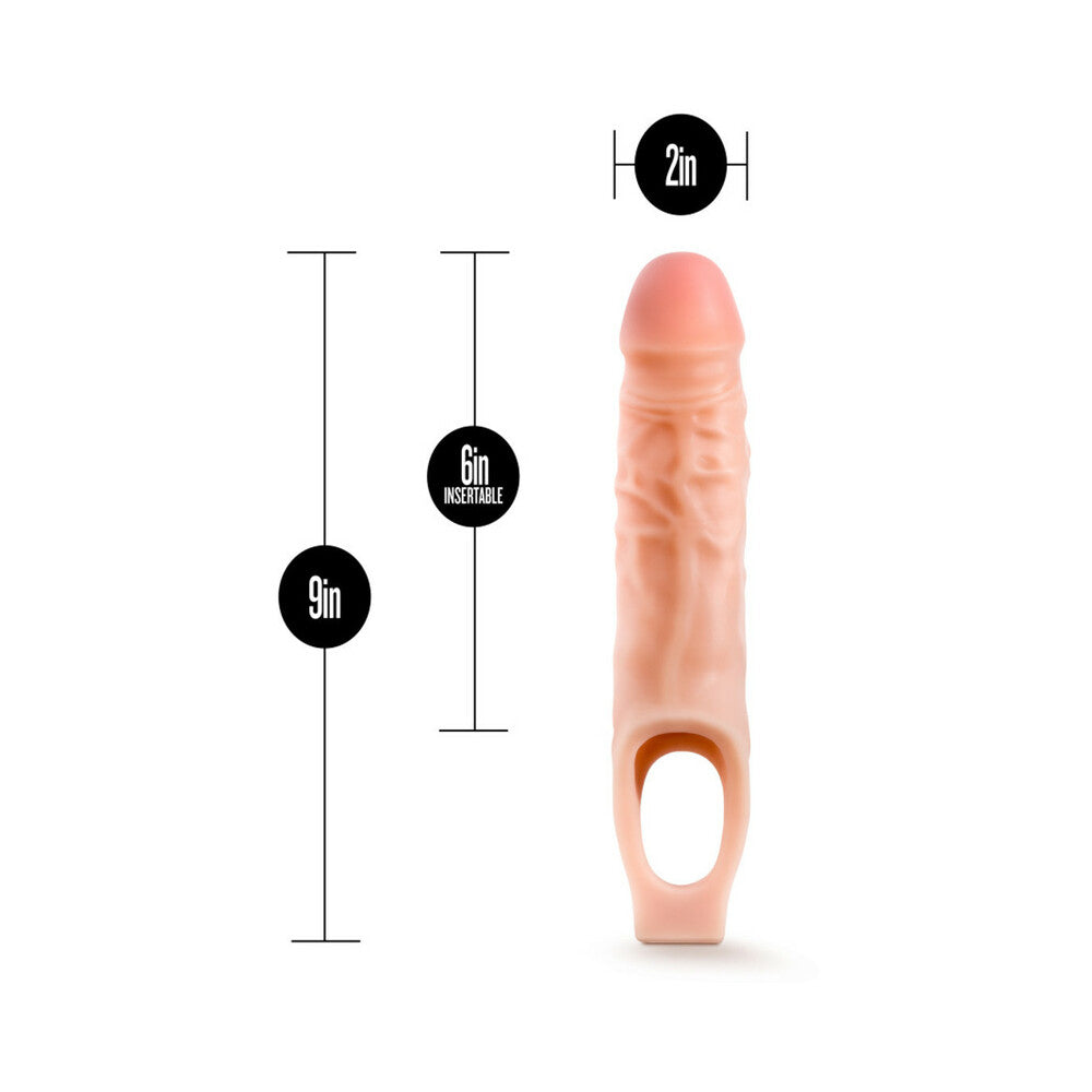 Blush Performance 9 inches Cock Sheath Penis Extender Sling Beige