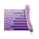 Blush Wellness G Curve Rechargeable Silicone G-Spot Vibrator Purple