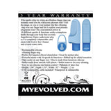 Evolved Fingerlicious Rechargeable Silicone Finger Vibrator Blue
