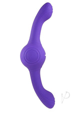 Our Gyro Vibe Rechargeable Silicone Dual End Vibrator Purple with dual shafts for intense stimulation.