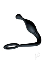 Butts Up P-Spot Silicone Cock Ring with Anal Plug Black for enhanced prostate stimulation and erection support.