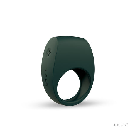 Lelo Tor 2 Green Vibrating Couples Cock Ring showcased in a sleek green color, designed for enhanced pleasure during intimacy.