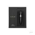 LELO Mia 2 Rechargeable Lipstick Vibrator Black in elegant packaging, showcasing sleek design and luxury style.