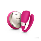 LELO Tiani 3 Cerise Remote Couples Vibrator in vibrant pink with remote control.