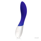 Lelo Mona Wave G-Spot Vibrator Midnight Blue showcasing its curved design and innovative features.