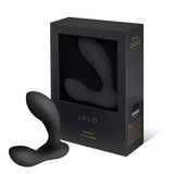 Lelo Bruno Prostate Massager Black showcased in its elegant packaging, highlighting its sleek design for prostate pleasure.
