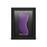 Lelo Sona 2 Cruise Purple Sonic Clitoral Massager in elegant packaging with gold accents.