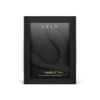 Lelo Hugo 2 App-Connected Prostate Massager Black packaging design on a black background.