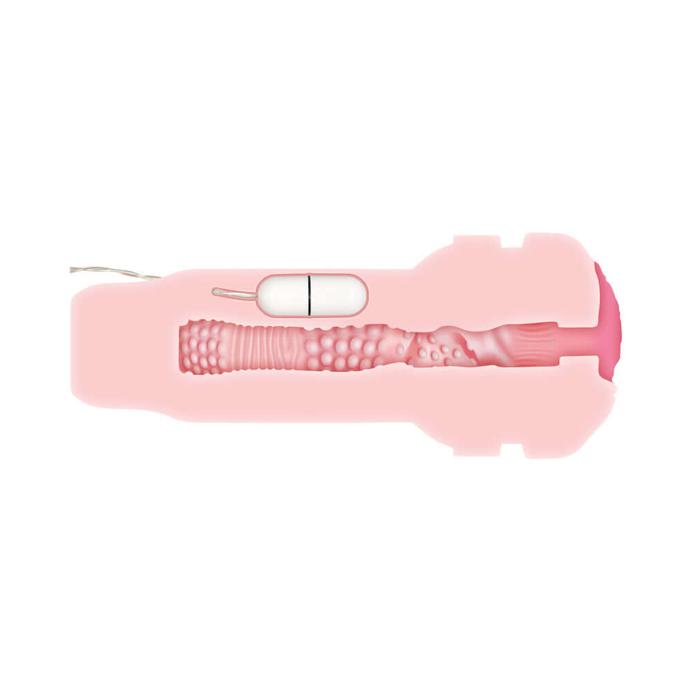 Zero Tolerance Shell Shock Rechargeable Bullet-Shaped Vibrating Vagina Stroker Black