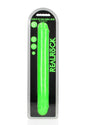 RealRock Double Dong Glow in the Dark Dildo 15 inch Green packaged for retail display