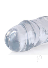 RealRock Crystal Clear Double Dong 18 inch Clear with smooth tapered ends for versatile pleasure.