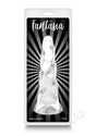 Fantasia Siren 6.81 Inch TPE Suction Cup Dildo Clear in packaging with a stylish design.