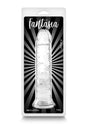 Fantasia Upper Dildo 8 inch Clear in packaging, showcasing its clear TPE design and luxurious shape.