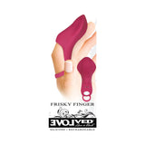 Evolved Frisky Finger Rechargeable Silicone Finger Vibrator Burgundy