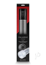 Enlarge Viking Rechargeable Penis Pump Black/Clear packaging showing smart vacuum system features.