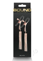 Bound Nipple Clamps D2 Rose Gold packaging featuring adjustable clamps with rose gold finish and tassels.