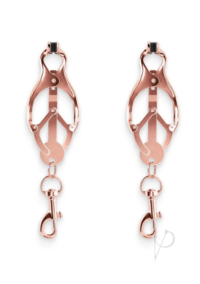 Bound Nipple Clamps C3 Rose Gold elegant metal design with adjustable pressure for stimulation.