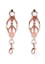 Bound Nipple Clamps C3 Rose Gold elegant metal design with adjustable pressure for stimulation.