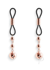 Bound Nipple Clamps D1 Rose Gold showcasing elegant design with adjustable pressure for enhanced nipple play.