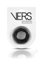 Vers Liquid Silicone Ball Stretcher Weighted Steel Black in packaging, showcasing its sleek design and function.