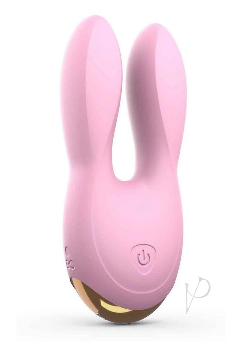 Hear Me Baby Silicone Clitoral Stimulator Baby Pink with playful ears and powerful motors for clitoral pleasure.