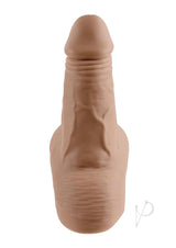 Gender X Silicone Realistic Stand To Pee Funnel Caramel, lifelike silicone funnel for discreet use.