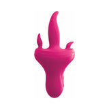 3Some Holey Trinity Triple Tongue Vibrator Rechargeable Silicone Red