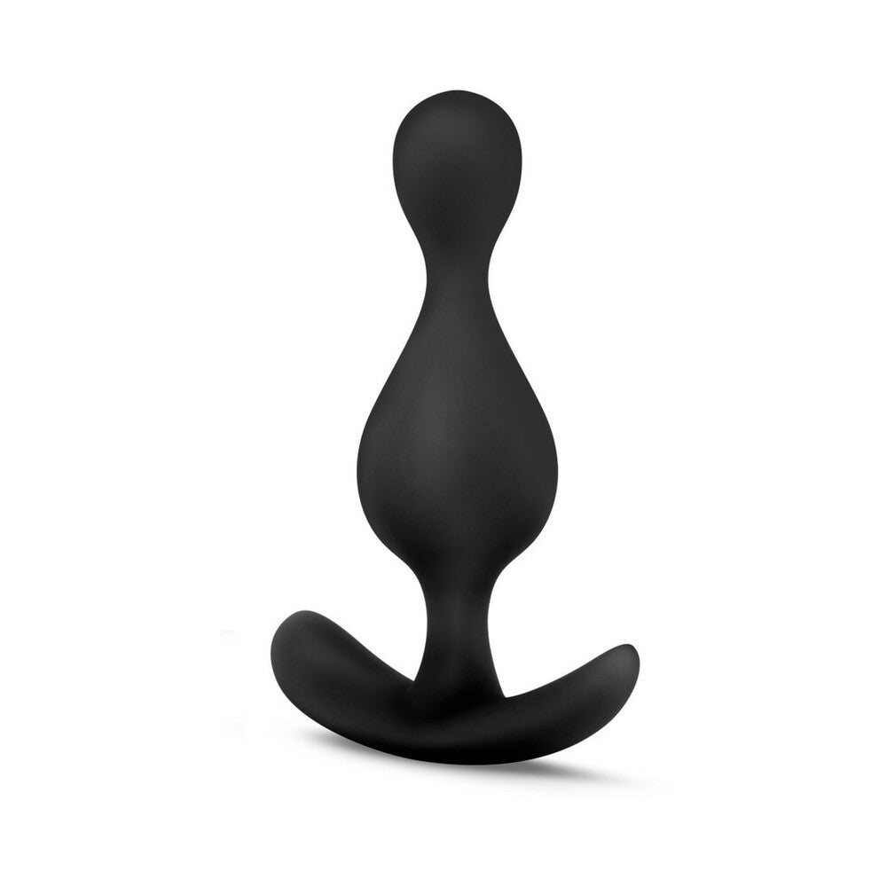 Blush Anal Adventures Platinum Silicone Wave Plug Black