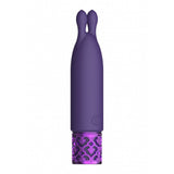 Royal Gems Twinkle Rechargeable Silicone Bullet Purple in elegant purple design with jewel-inspired details.