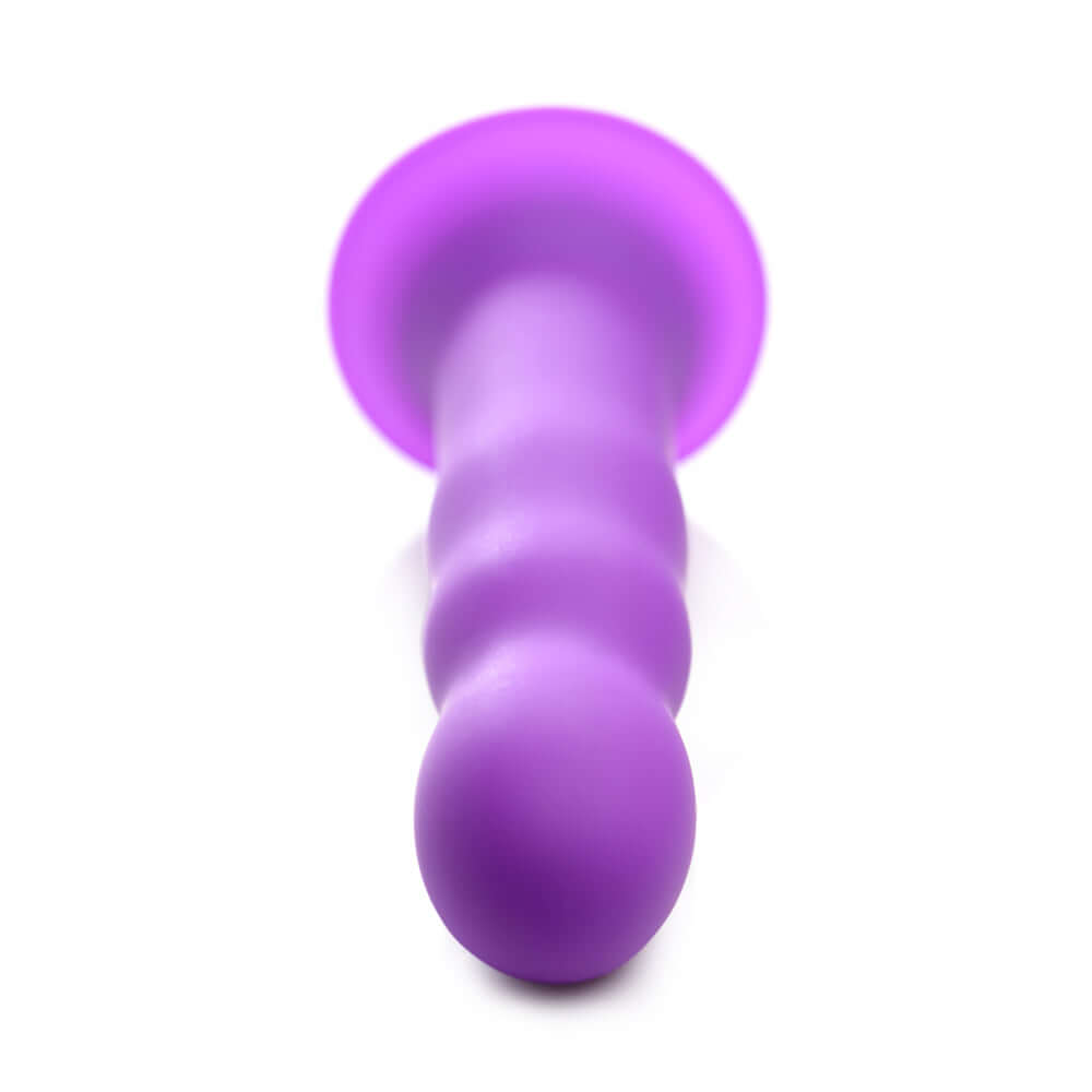 Squeeze-It Squeezable Wavy Dildo Purple