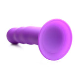 Squeeze-It Squeezable Wavy Dildo Purple