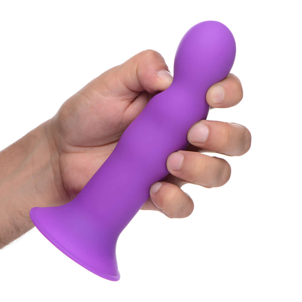 Squeeze-It Squeezable Wavy Dildo Purple
