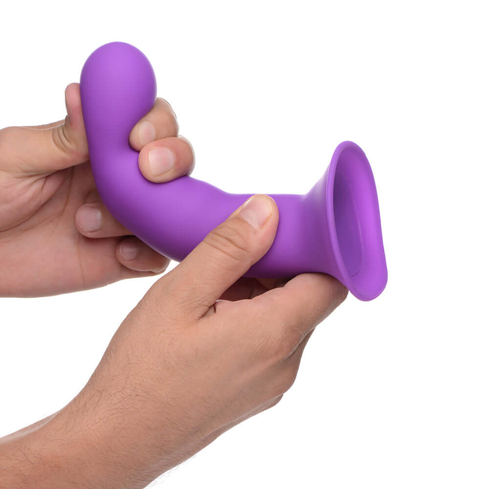 Squeeze-It Squeezable Wavy Dildo Purple