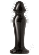 Ass-Sation Remote Vibrating Metal Anal Plug Black showcasing sleek black metal design and powerful vibration features.