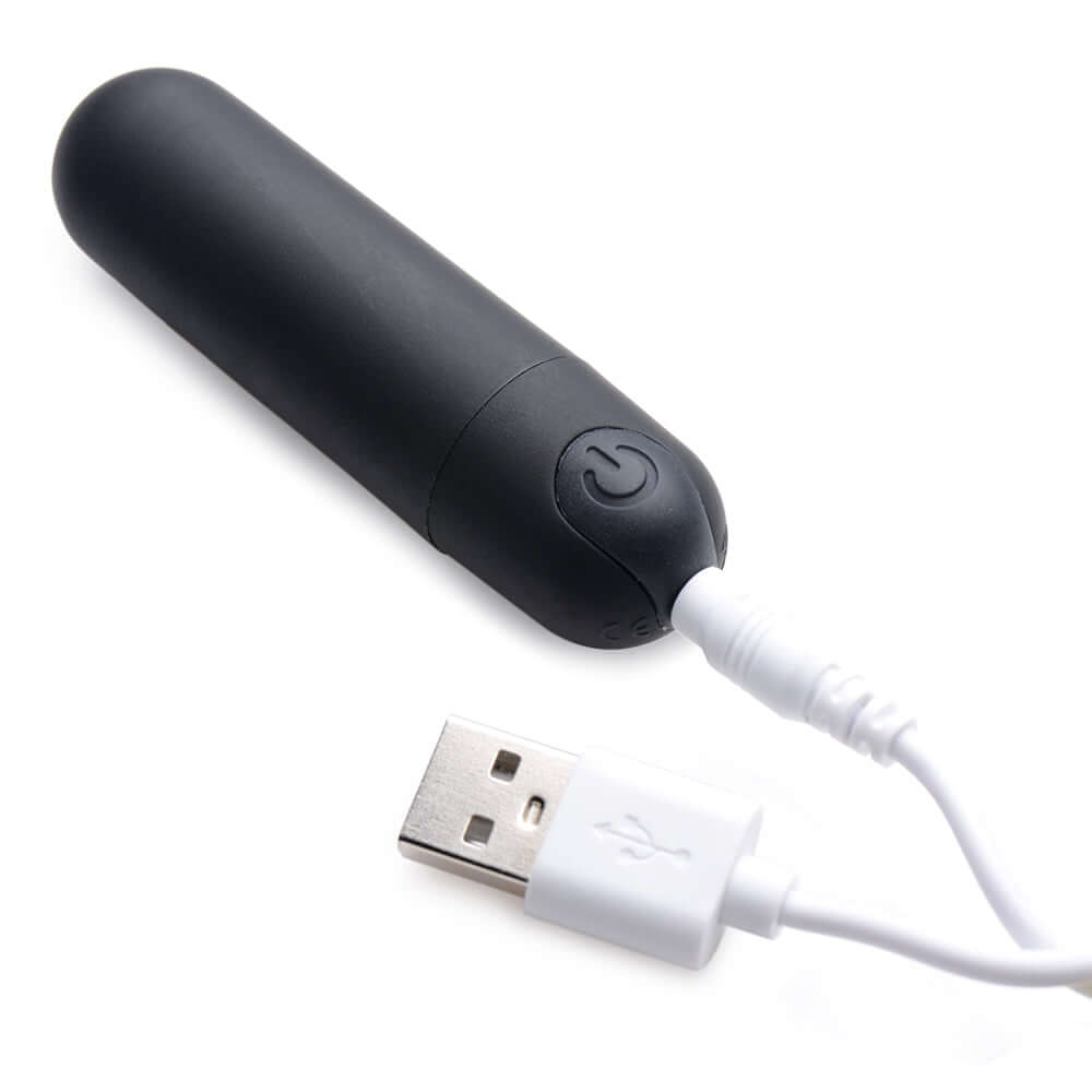 BANG! Vibrating Bullet with Remote Control Black