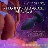 Booty Sparks Rechargeable Light Up Vibrating Anal Plug with Remote Control M