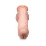 Loadz 7 inches Vibrating Squirting Dildo Light in a realistic design, showcasing its realistic texture and squirt feature.