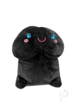 Shorts Short Penis Stuffy 7.88 inch Black plush toy with cute facial features for a humorous gift.