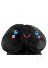 Shorts Short Penis Stuffy 7.88 inch Black plush toy with a smiling face and colorful details.