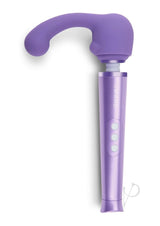 Le Wand Petite Curve Silicone Attachment Cover Violet designed for precise G-spot stimulation with powerful vibrations.