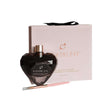 HighOnLove Dark Chocolate Body Paint bottle in heart shape with packaging and applicator brush.
