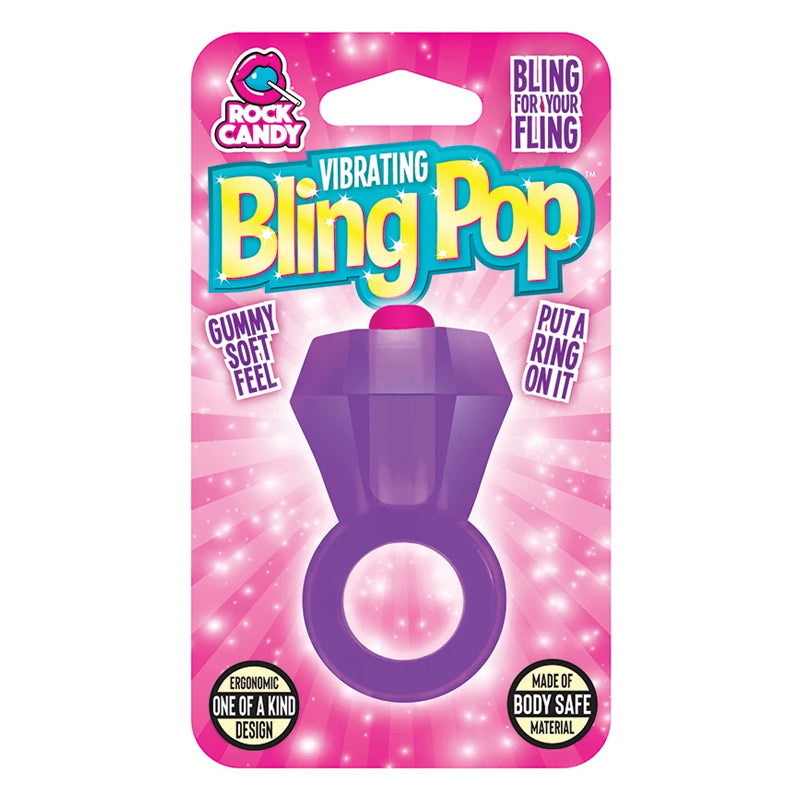 Rock Candy Bling Pop Ring Purple
