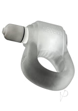 Glowdick Silicone Cockring with LED Clear Ice, featuring a snug fit and bright LED for enhanced performance.