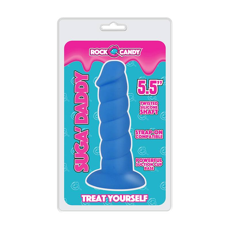 Suga-Daddy 5.5 inches Blue Dildo