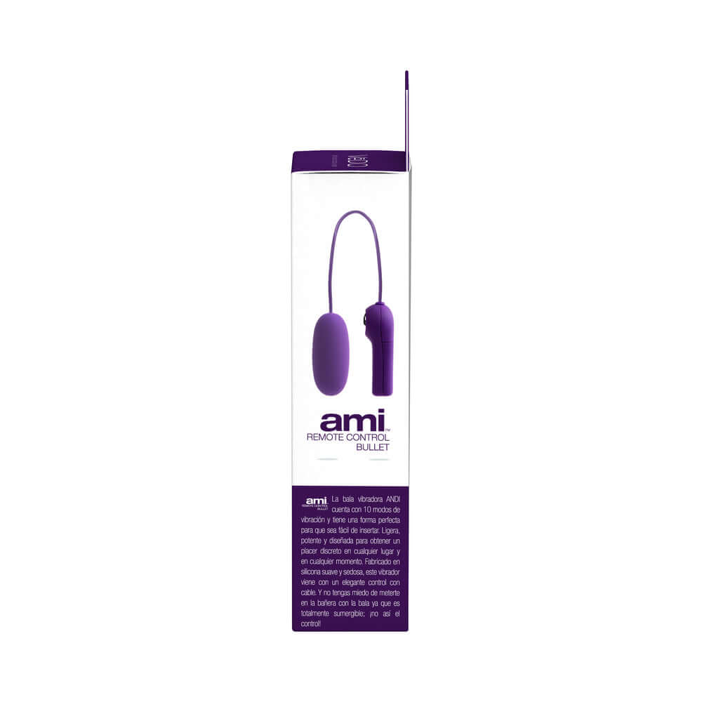 Vedo Ami Remote Control Bullet Deep Purple