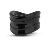 Blush Stay Hard Beef Ball Stretcher Snug 1 inches Black