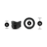 Blush Stay Hard Beef Ball Stretcher Snug 1 inches Black
