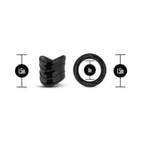 Blush Stay Hard Beef Ball Stretcher Snug X Long 1 inches Black