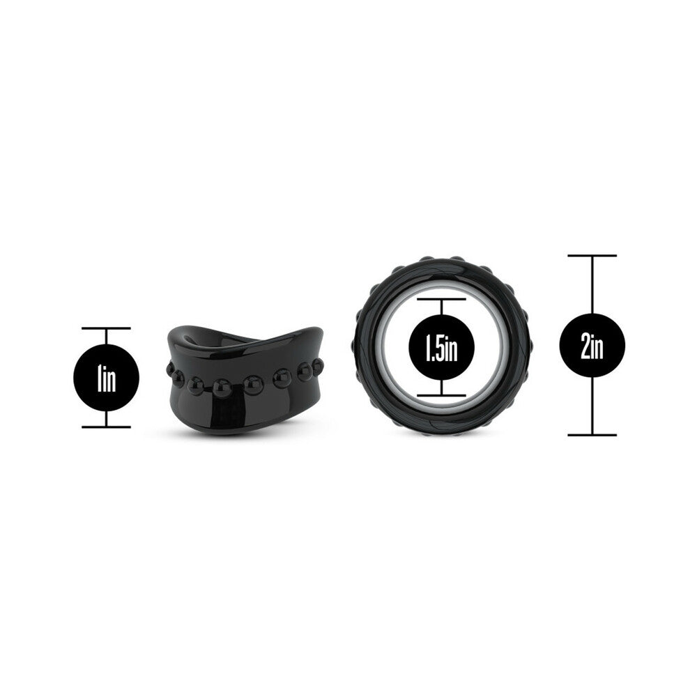 Blush Stay Hard Beef Ball Stretcher 1.5 inches Black
