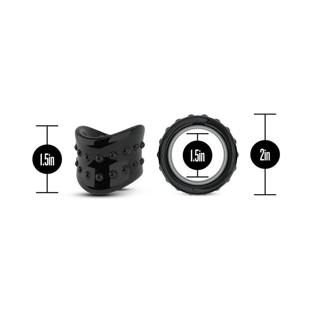 Blush Stay Hard Beef Ball Stretcher X Long 1.5 inches Black